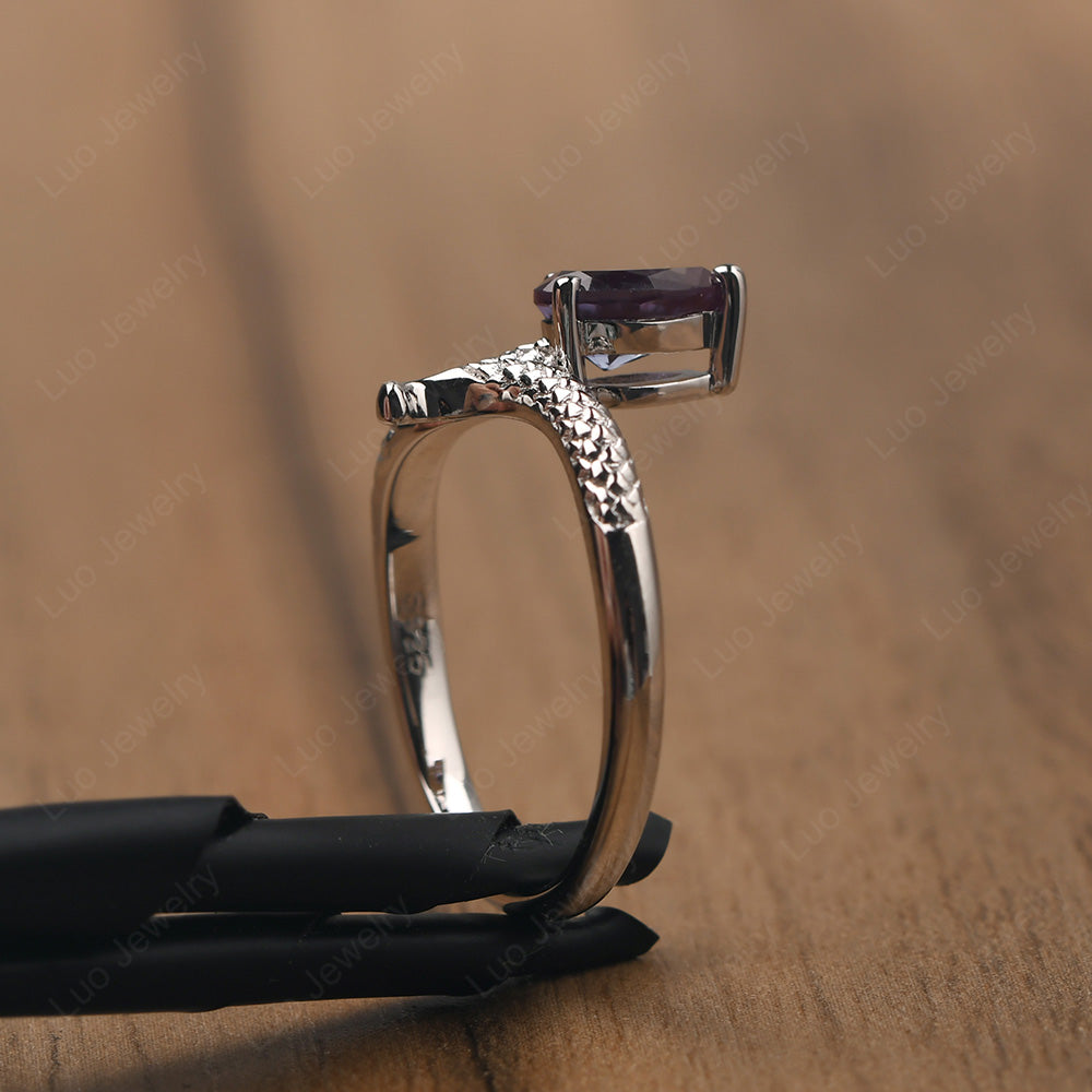 Alexandrite Snake Ring - LUO Jewelry