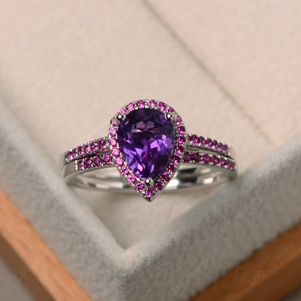 Ruby and Amethyst Ring - LUO Jewelry