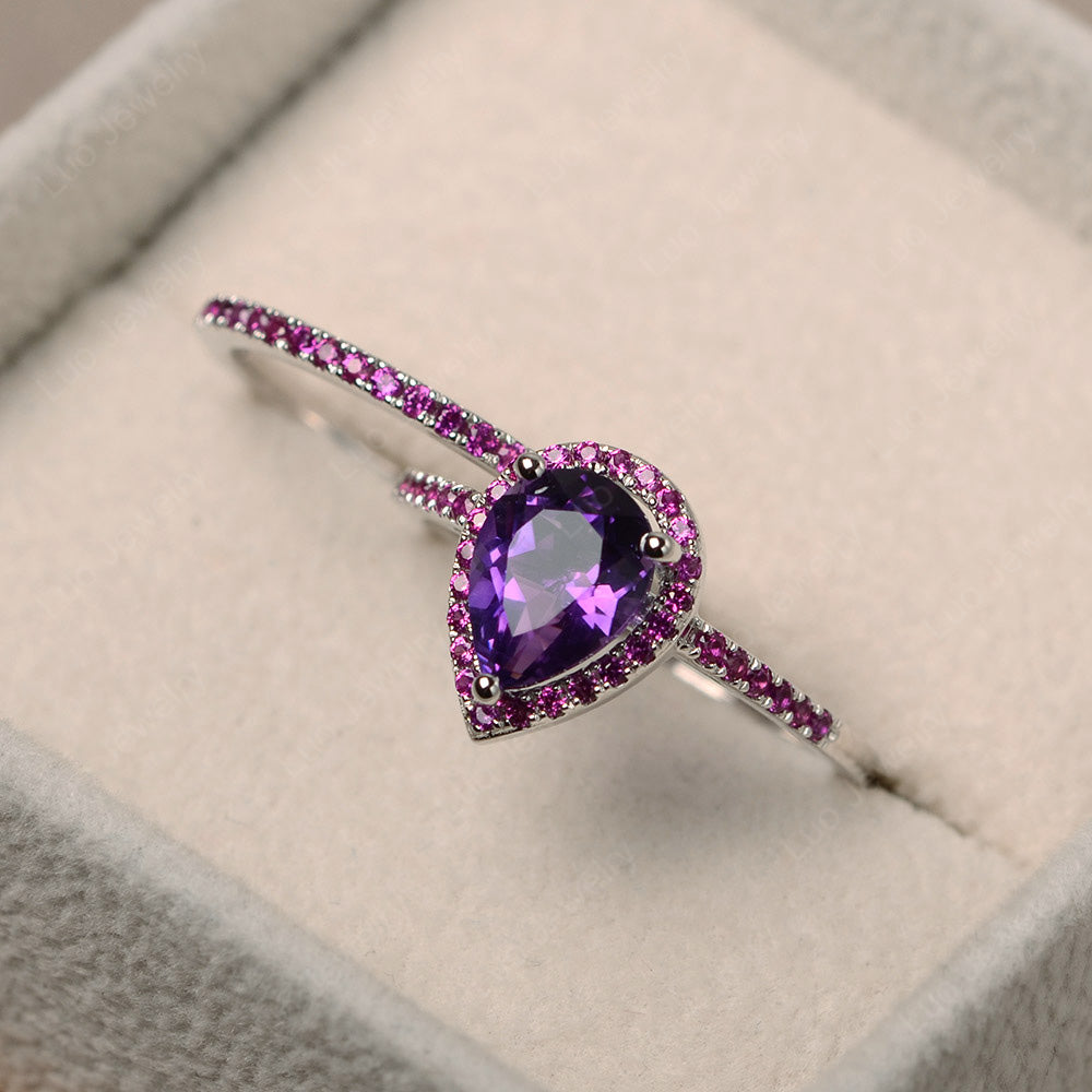 Ruby and Amethyst Ring - LUO Jewelry