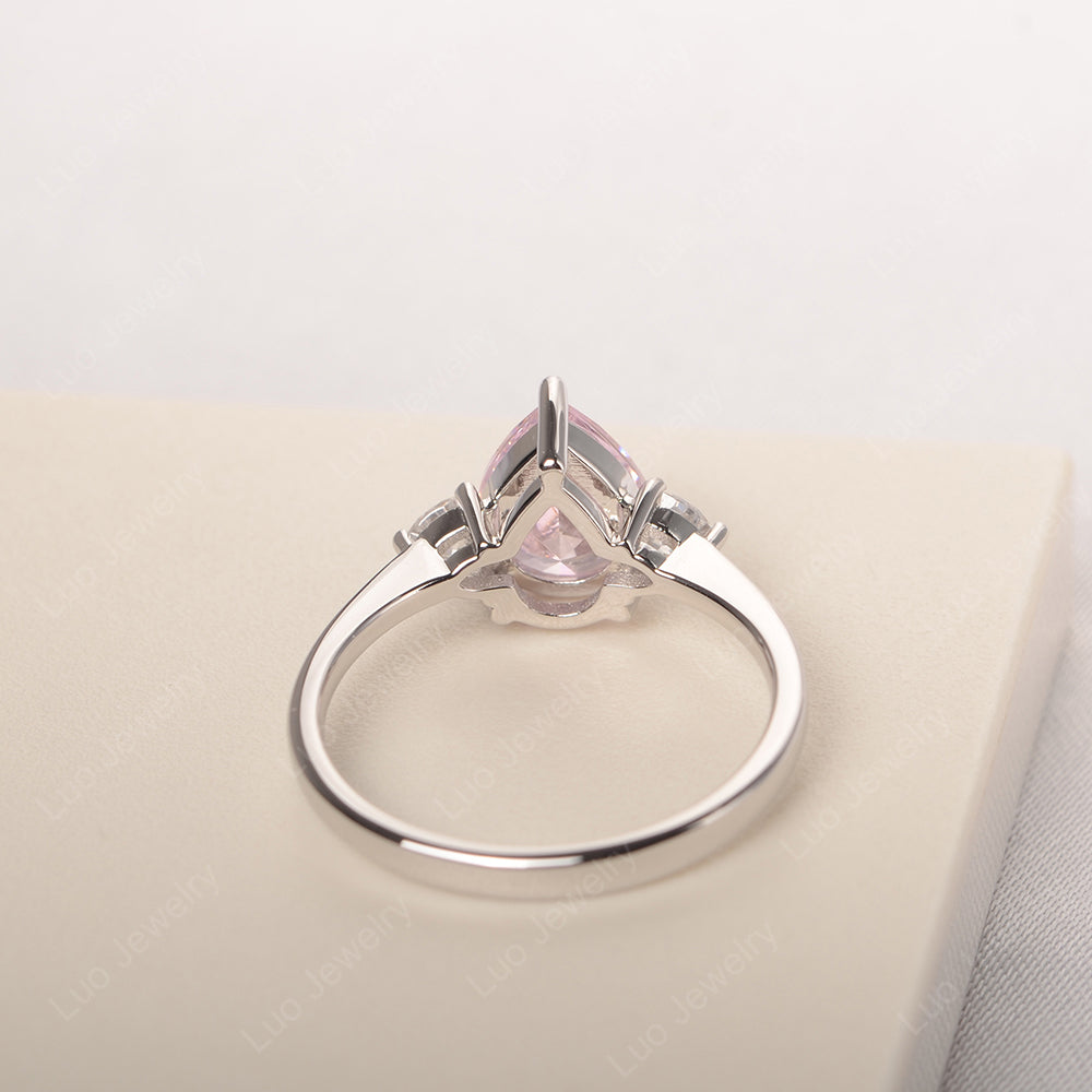 Cubic Zirconia Ring Teardrop Wedding Ring Rose Gold - LUO Jewelry