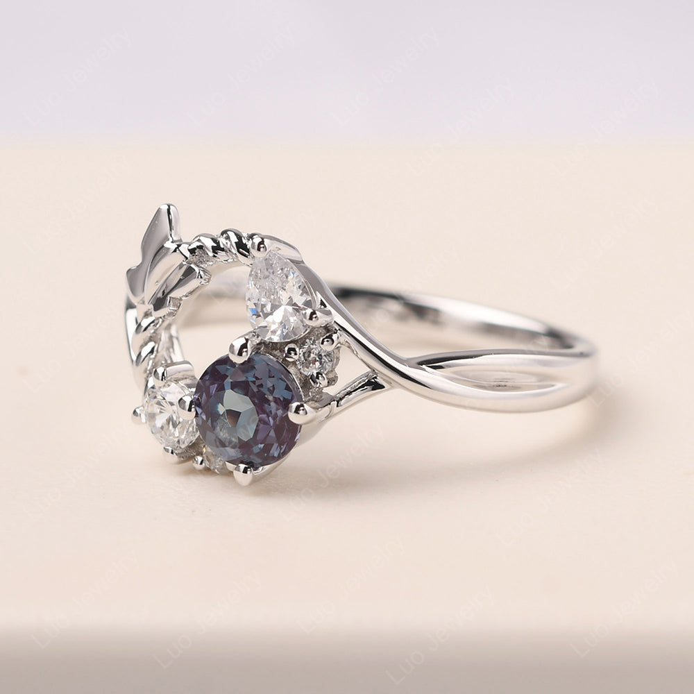 Alexandrite Ring Garland Ring - LUO Jewelry