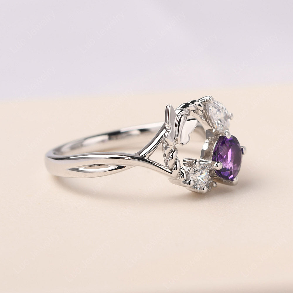 Amethyst Ring Garland Ring - LUO Jewelry