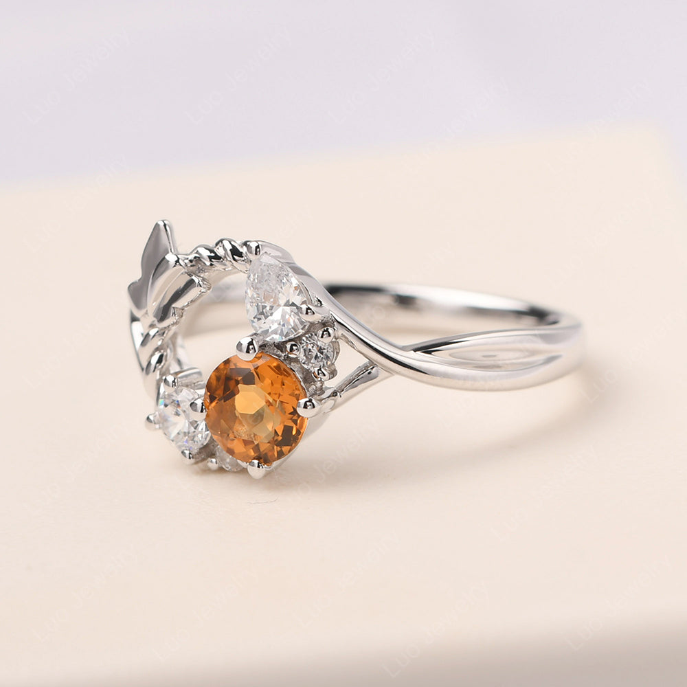 Citrine Ring Garland Ring - LUO Jewelry