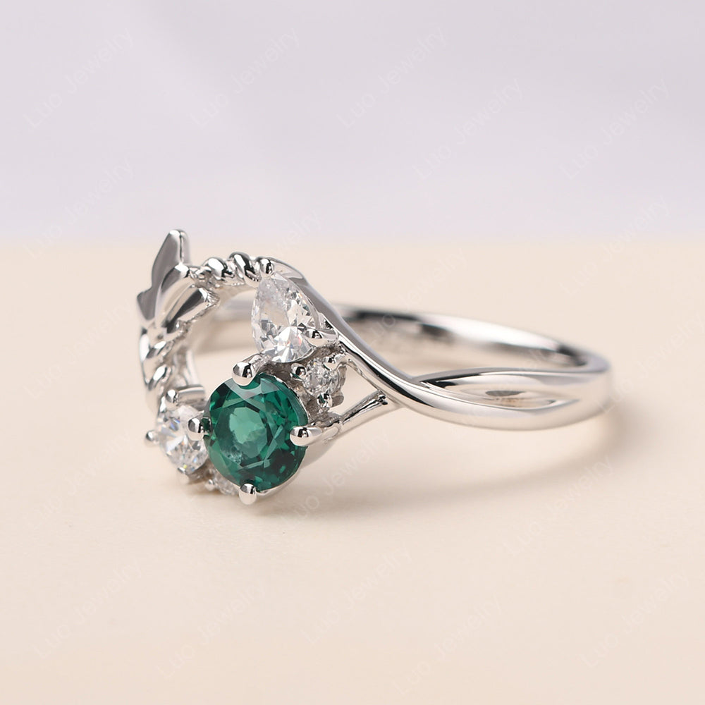 Emerald Ring Garland Ring - LUO Jewelry