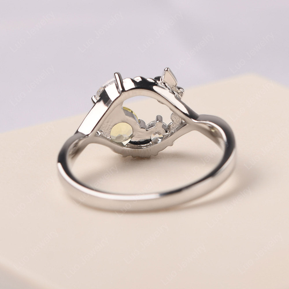 Lemon Quartz Ring Garland Ring - LUO Jewelry