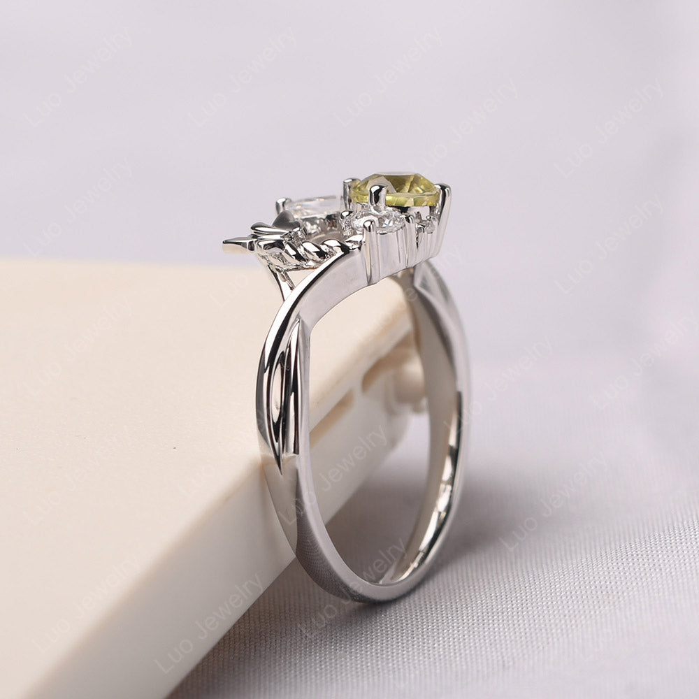 Lemon Quartz Ring Garland Ring - LUO Jewelry