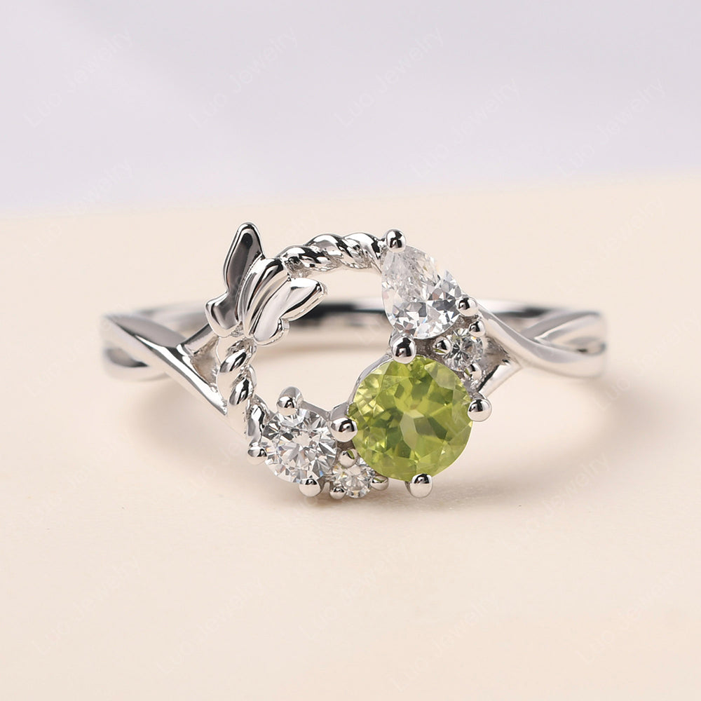 Peridot Ring Garland Ring - LUO Jewelry