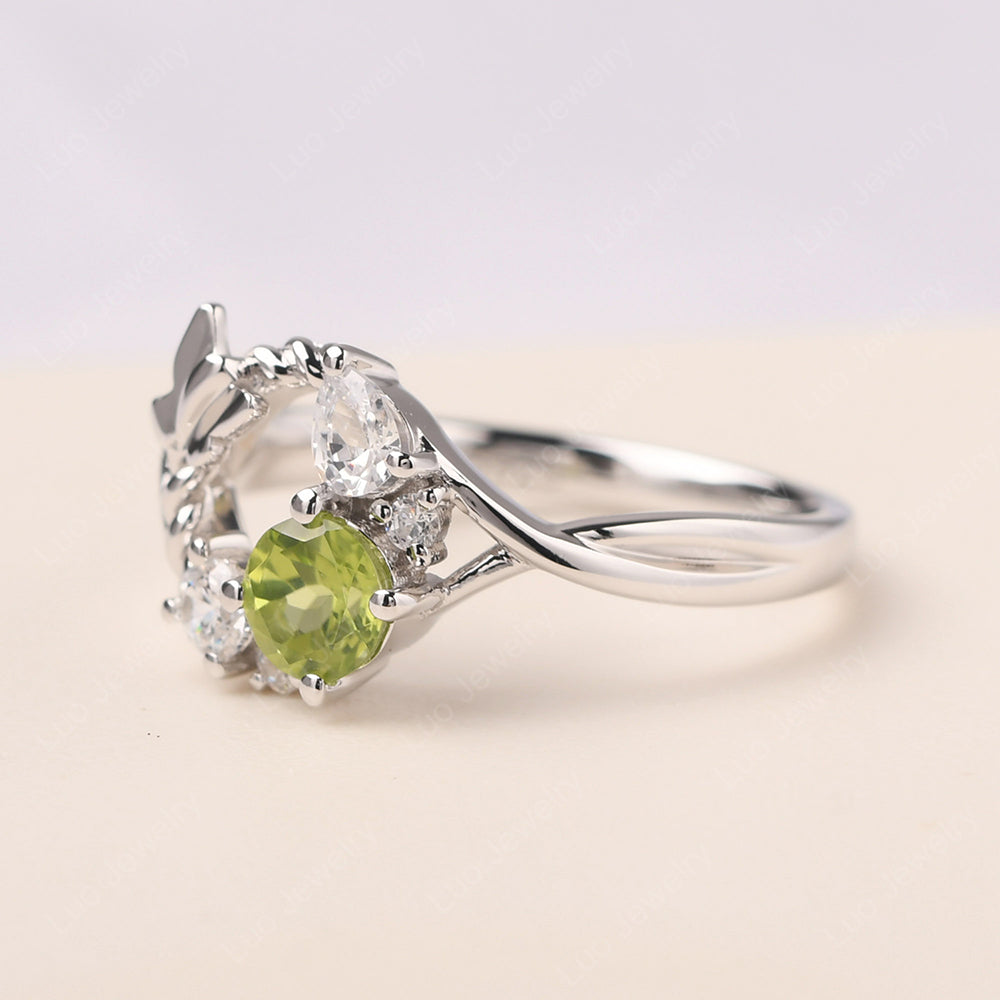 Peridot Ring Garland Ring - LUO Jewelry