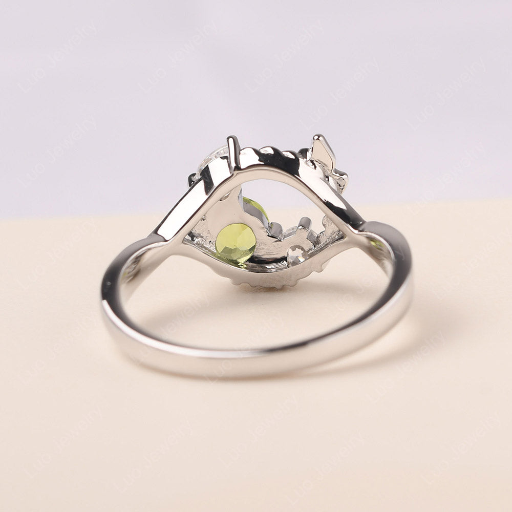 Peridot Ring Garland Ring - LUO Jewelry