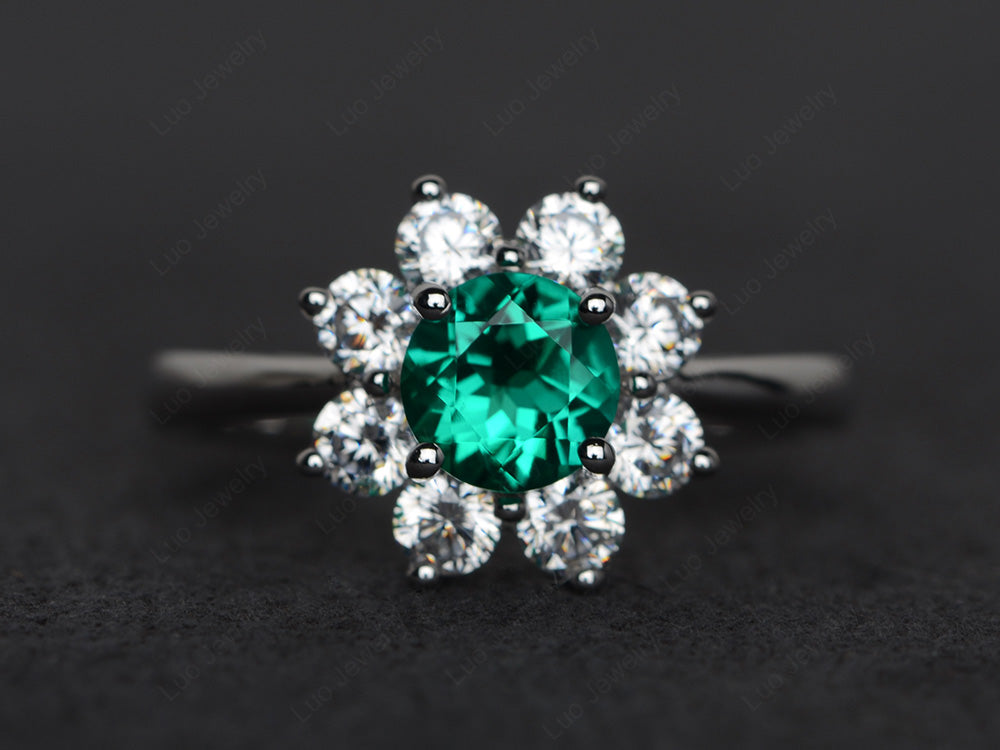 Lab Emerald and Citrine Ring - LUO Jewelry