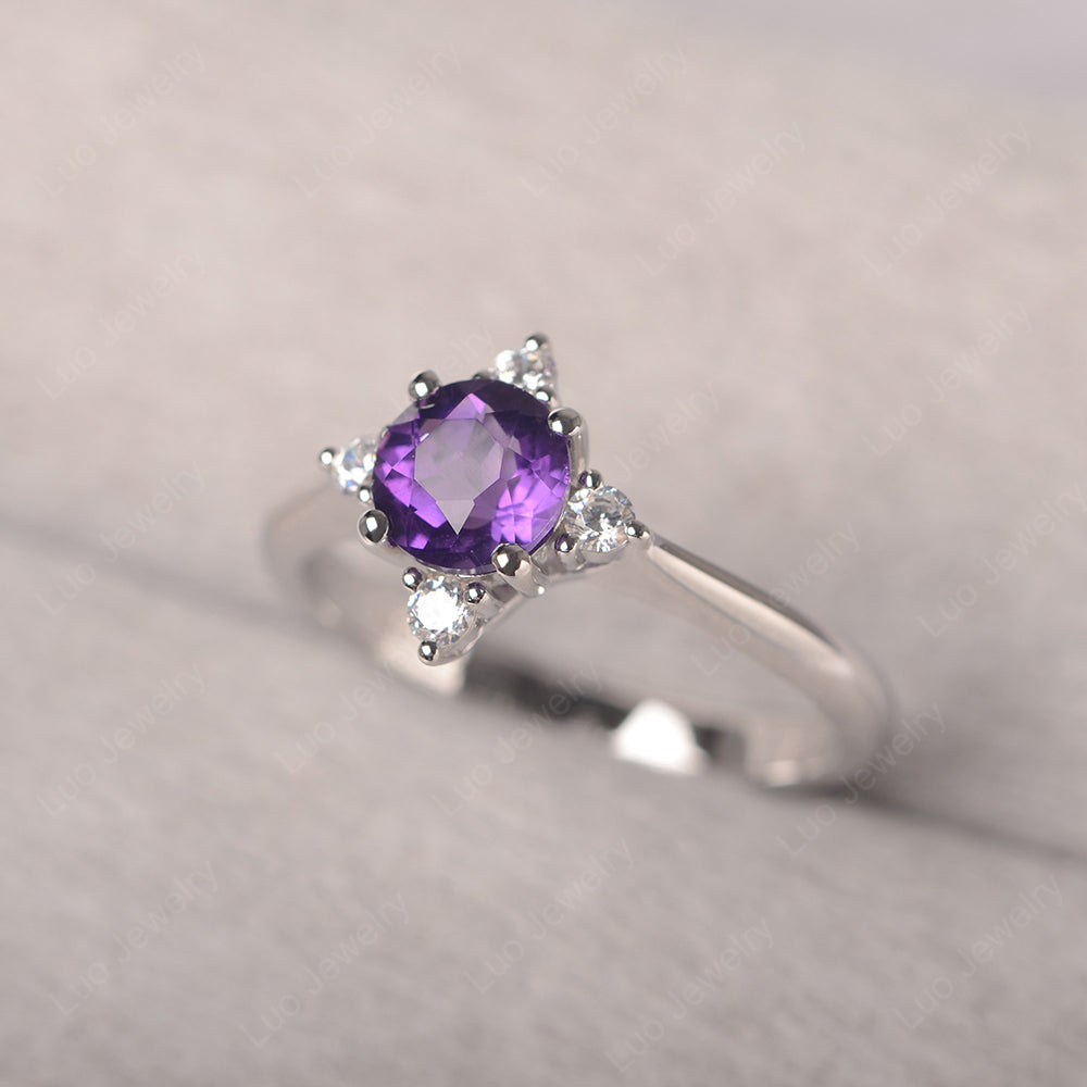 Nature Inspired Color-Change Alexandrite Amethyst Ring Unique Moon Sta –  FGEM RING