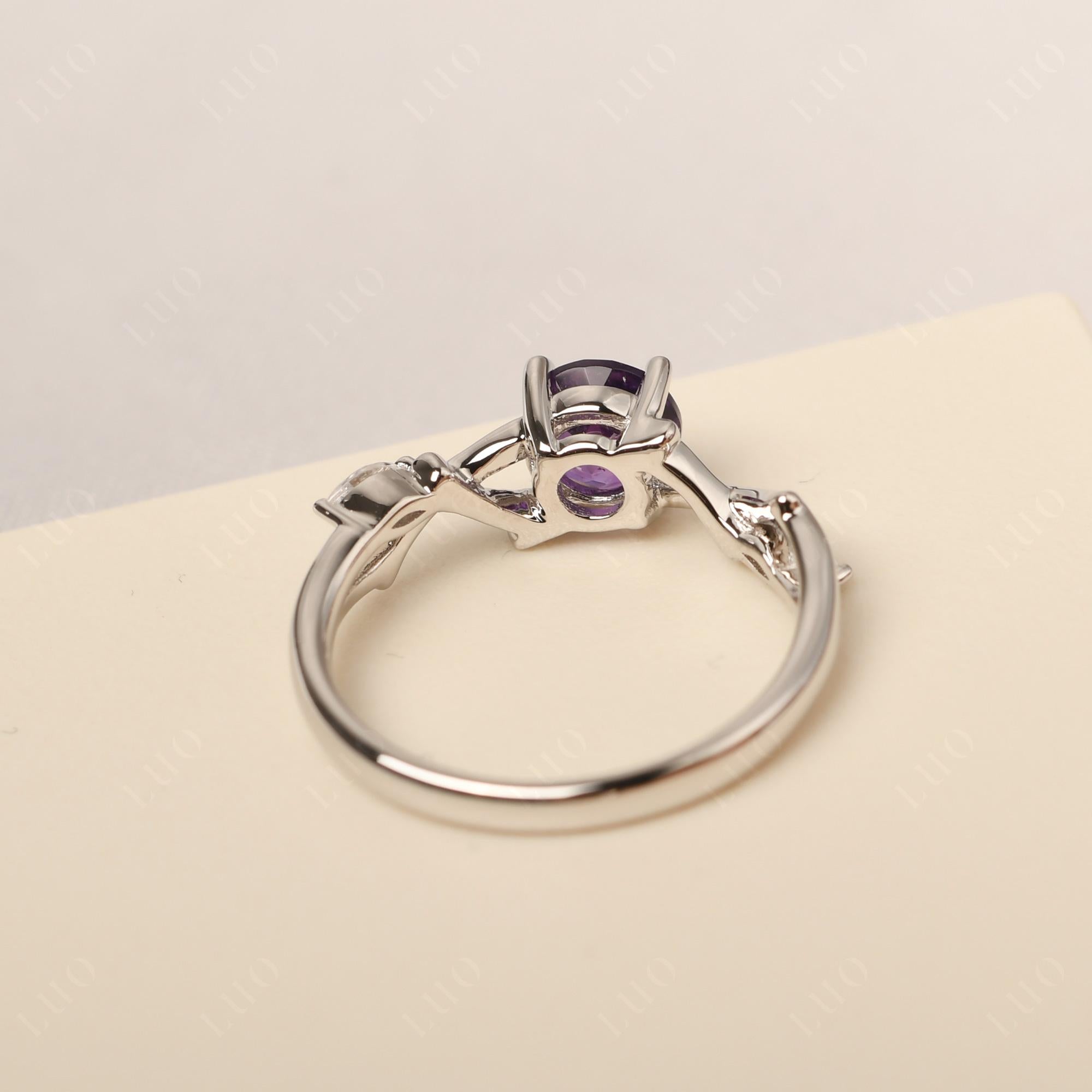 Twig Amethyst Engagement Ring - LUO Jewelry