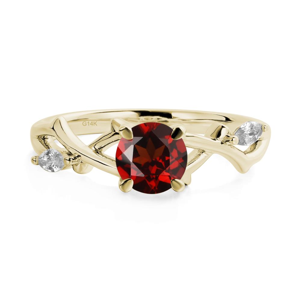 Twig Garnet Engagement Ring - LUO Jewelry #metal_14k yellow gold