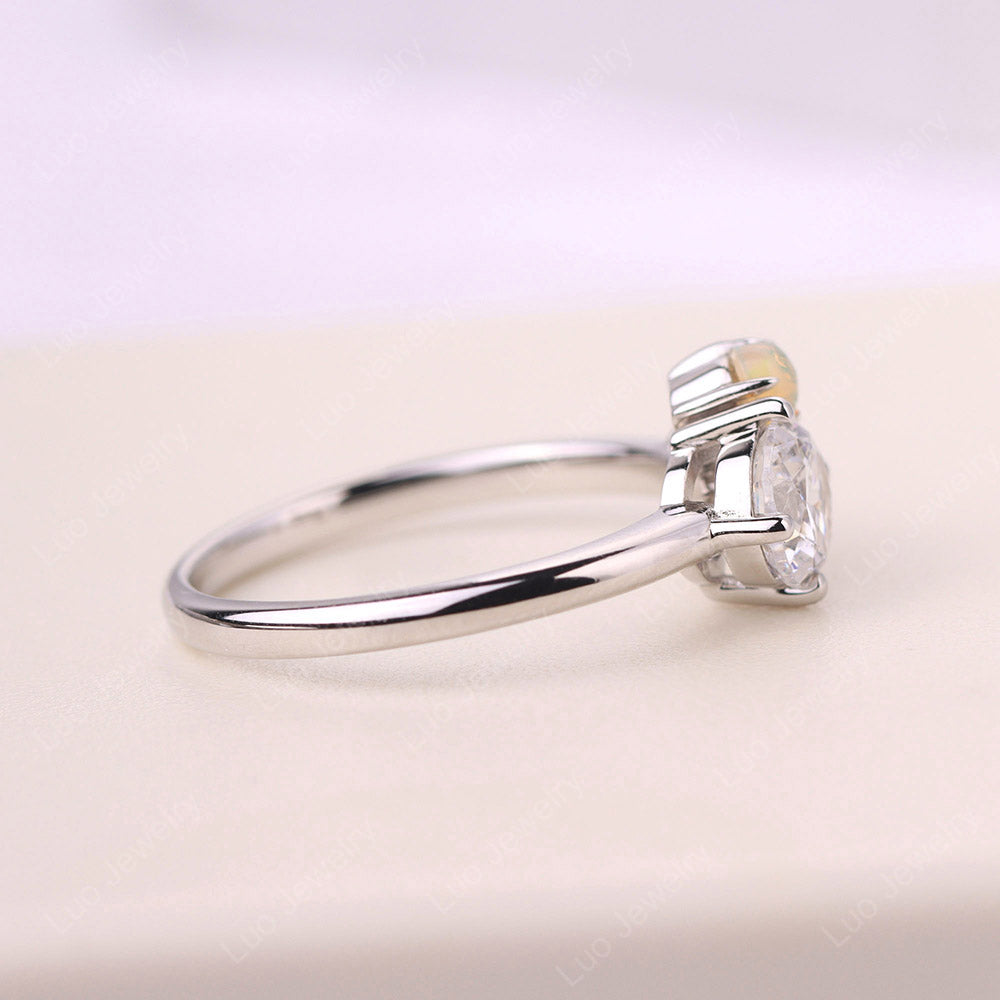 Petite Cubic Zirconia Infinity Engagement Ring