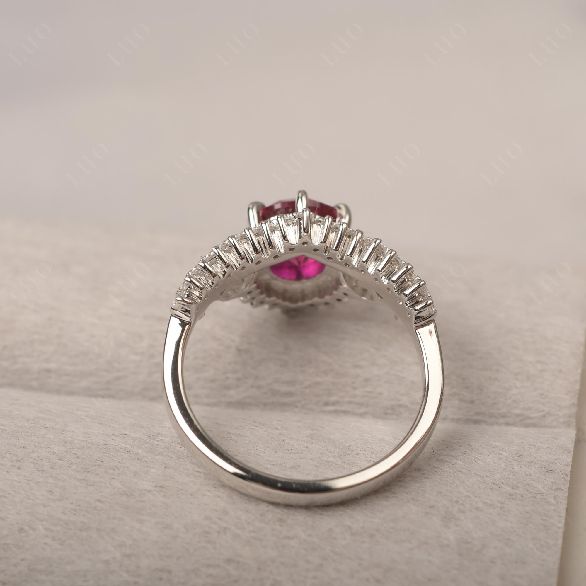 Vintage Ruby Cocktail Ring - LUO Jewelry