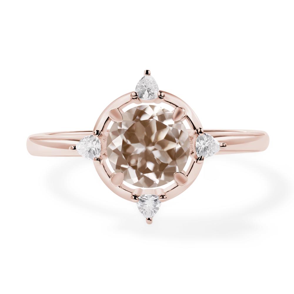 Morganite North Star Engagement Ring - LUO Jewelry #metal_14k rose gold