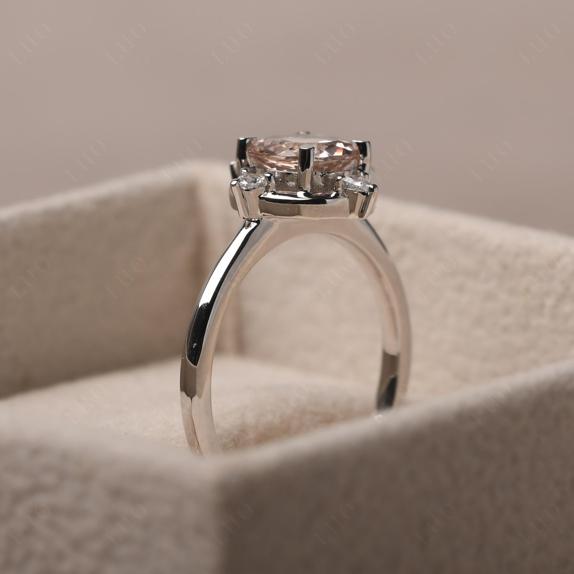 Morganite North Star Engagement Ring - LUO Jewelry