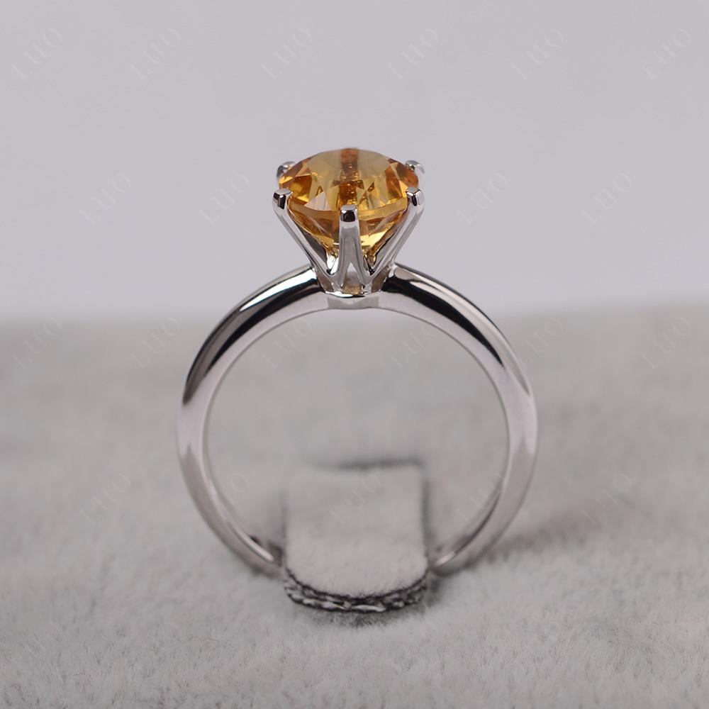 Citrine Cathedral Engagement Ring - LUO Jewelry