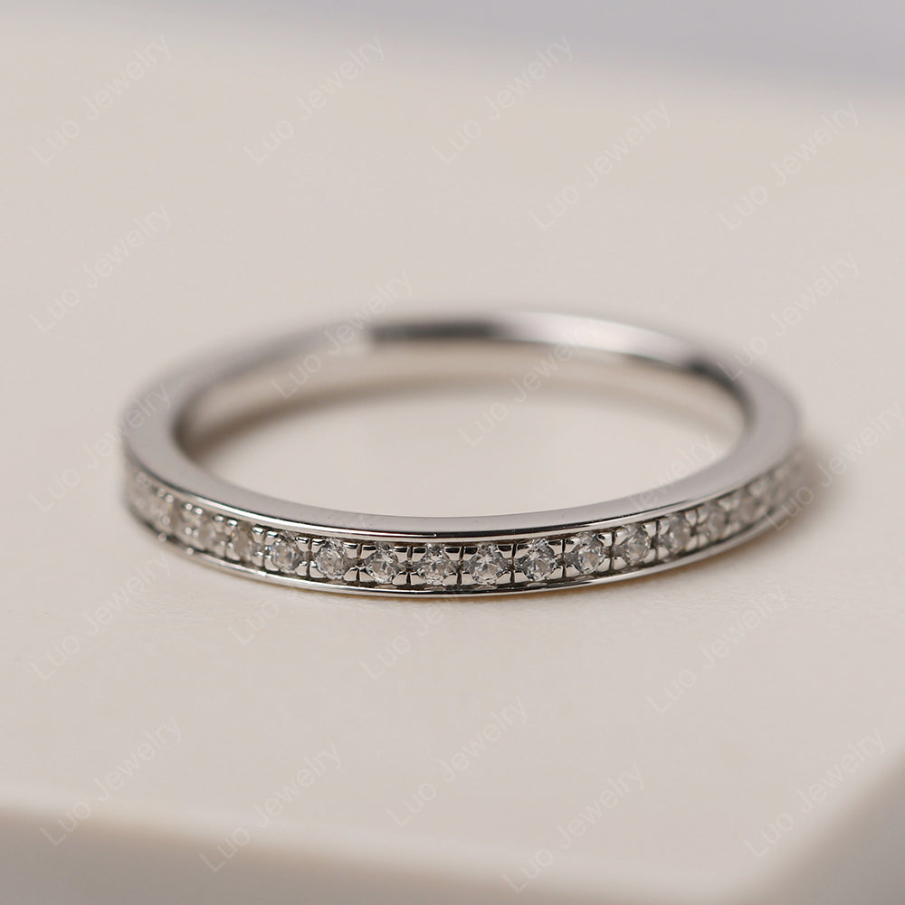 Cubic Zirconia Eternity Band Ring - LUO Jewelry