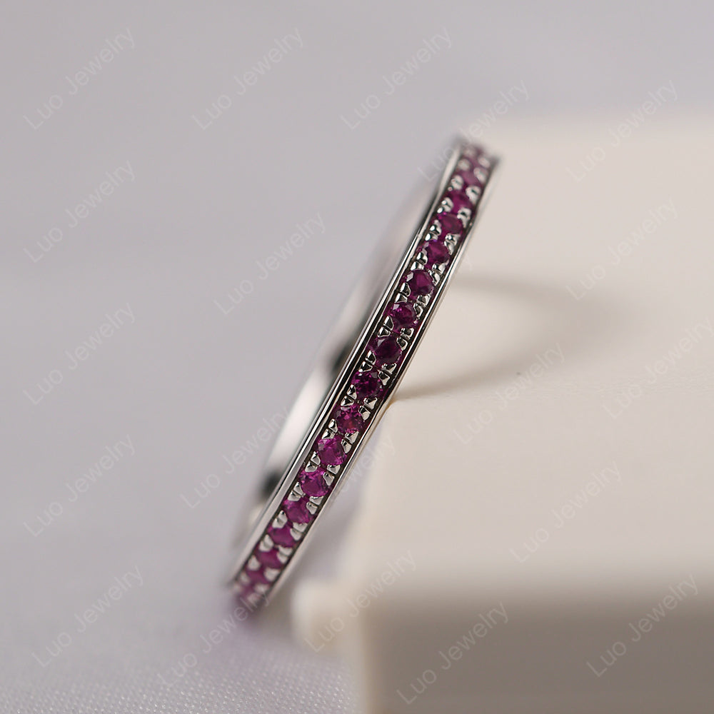 Ruby Eternity Band Ring - LUO Jewelry