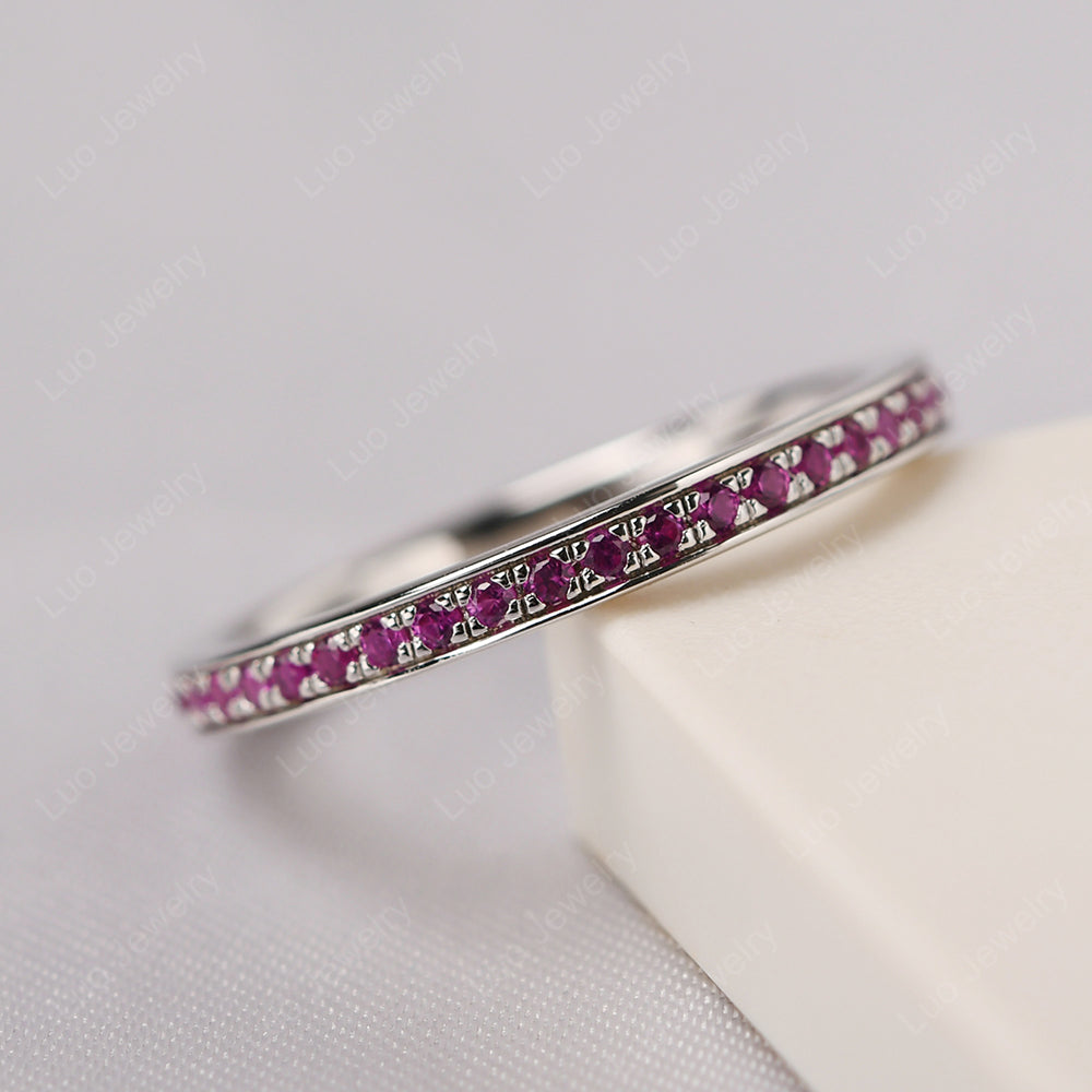 Ruby Eternity Band Ring - LUO Jewelry
