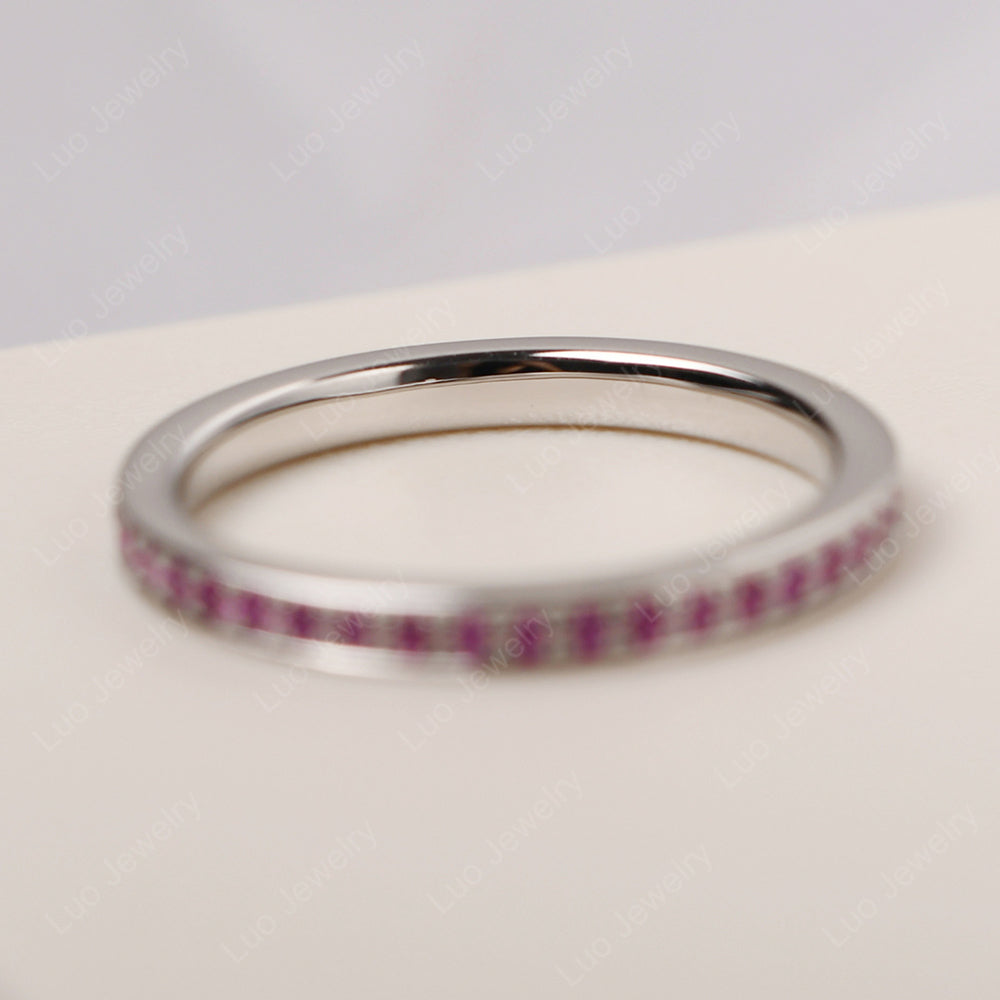 Ruby Eternity Band Ring - LUO Jewelry