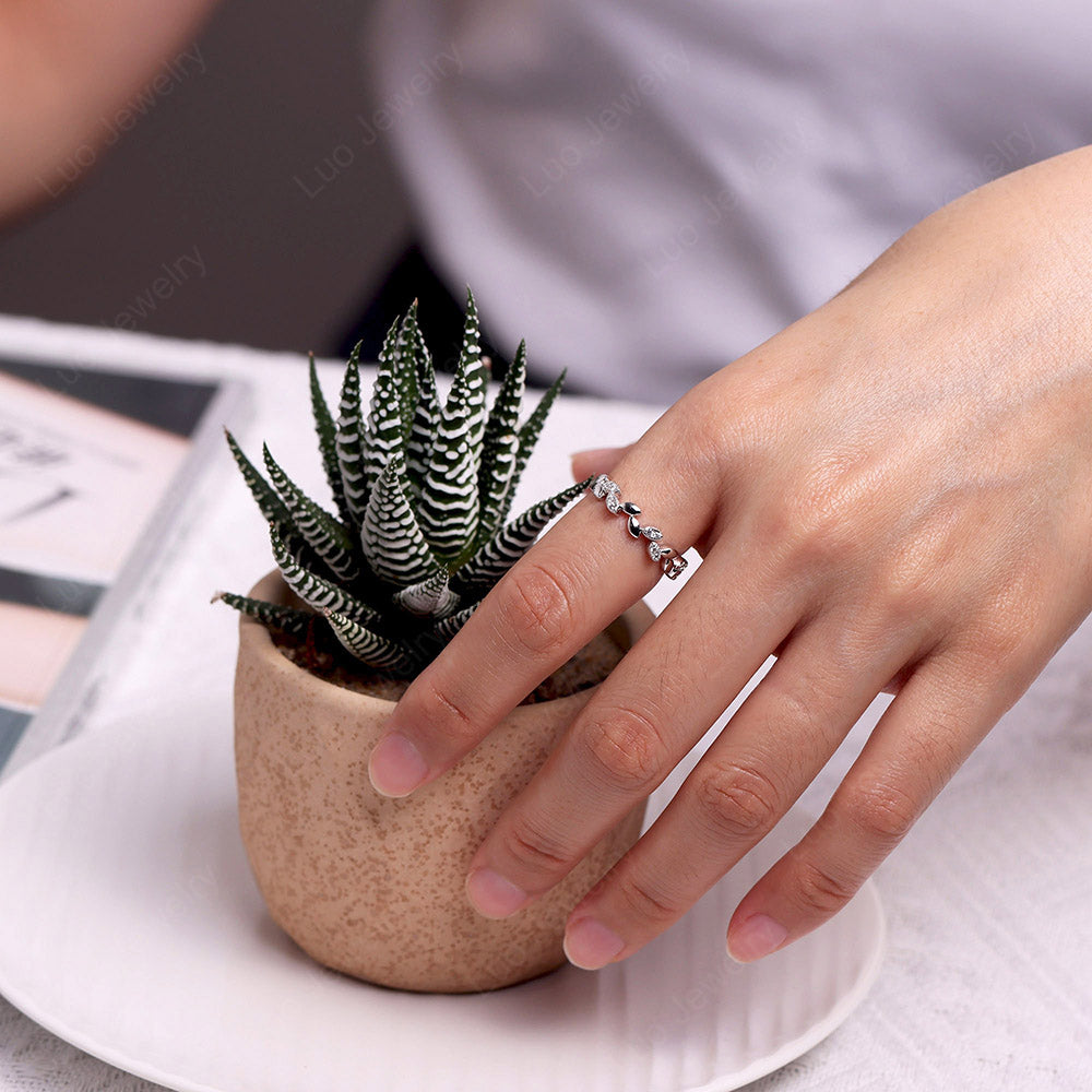 Leaf Rings for Women, Leaf Rings Sterling Silver, CZ Leaves Ring, Stacking  Ring Gold Plated, CZ Rings Size 10, Dainty Gold Rings 