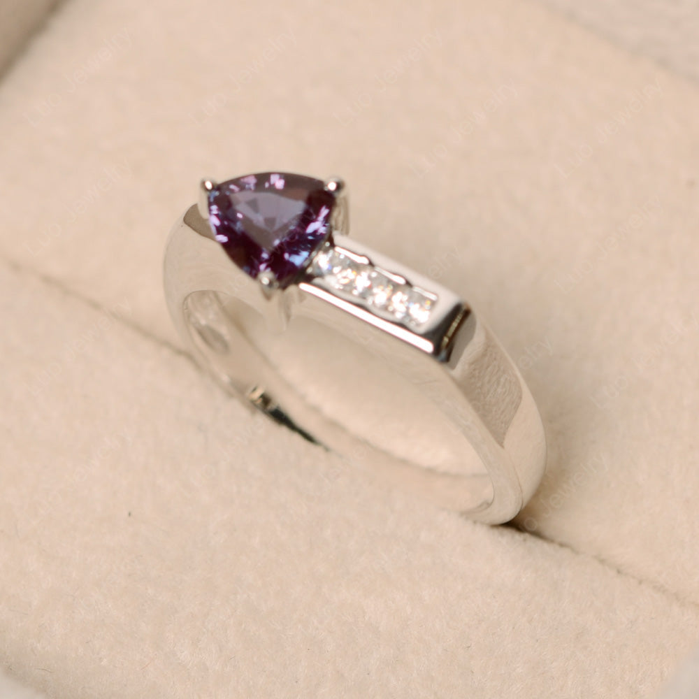 Dainty Arrow Alexandrite Promise Ring For Girls - LUO Jewelry