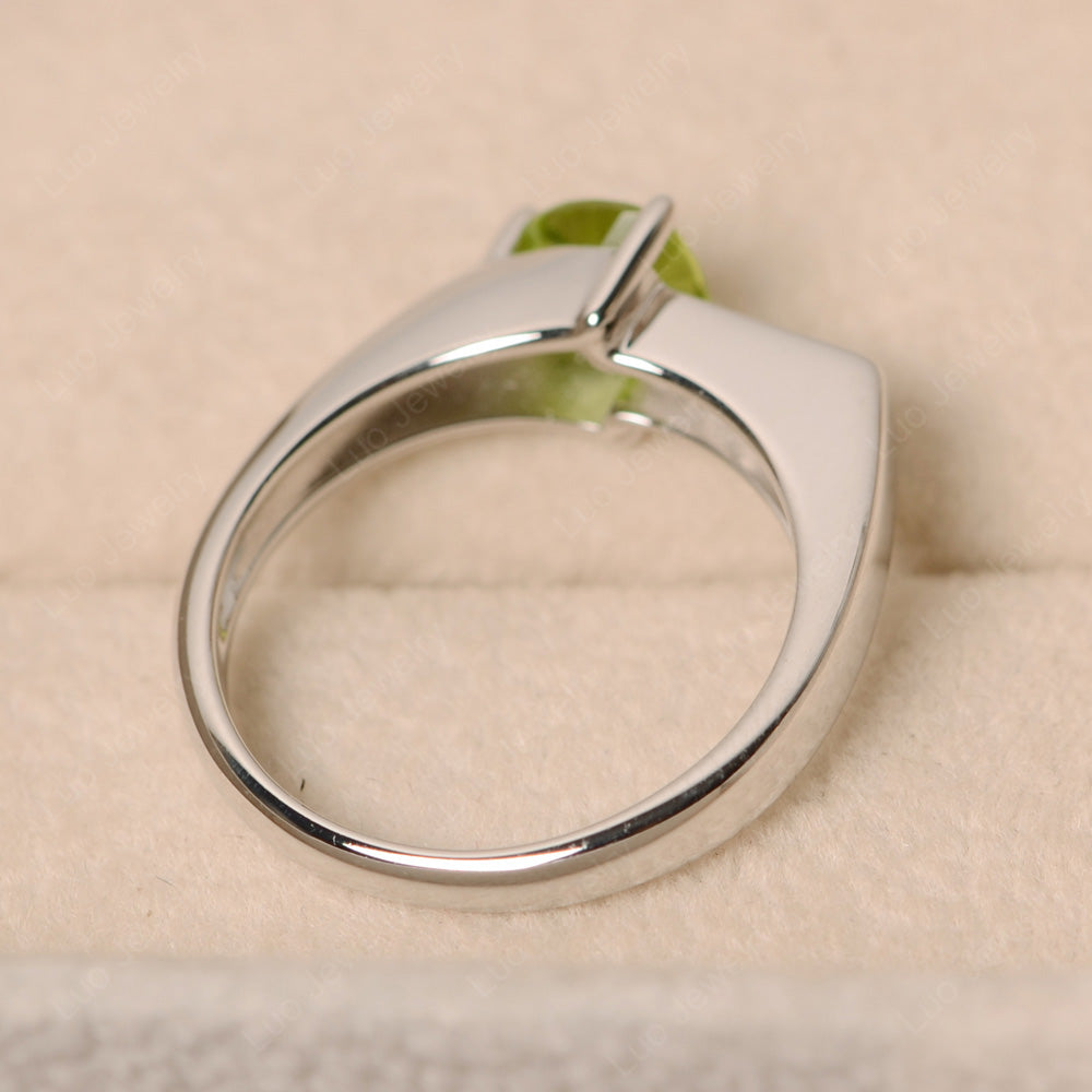 Dainty Arrow Peridot Promise Ring For Girls - LUO Jewelry
