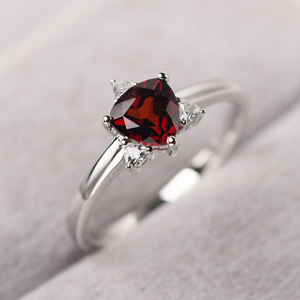 Garnet Star of David Ring LUO