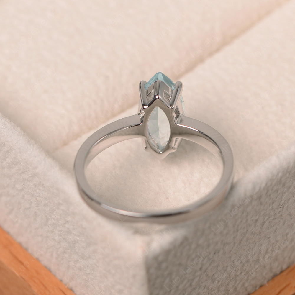 Marquise Aquamarine Ring - LUO Jewelry