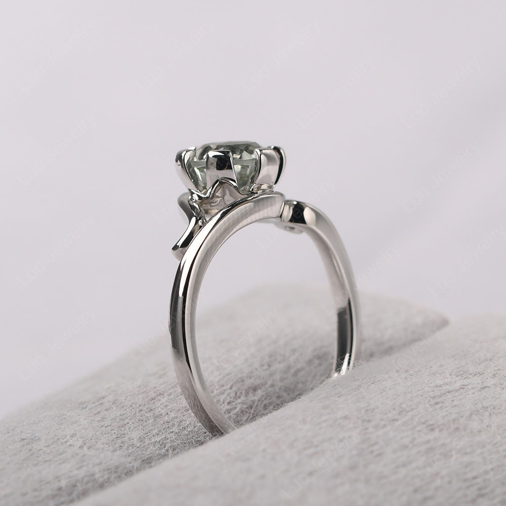 Non-traditional Green Amethyst Ring - LUO Jewelry